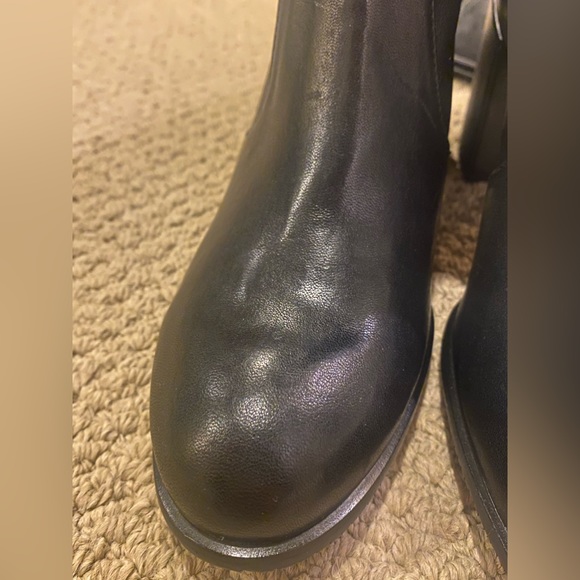 Stuart Weitzman Midland Black leather boots size 10.5 - Picture 2 of 12